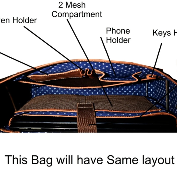 ALDESAKA rustic messenger bag - Picture 6 of 6